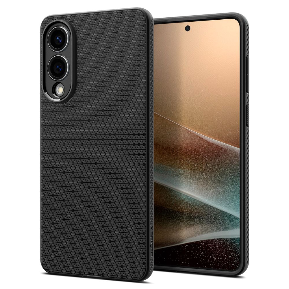 Dėklas Spigen Liquid Air Galaxy S25 Edge, matinis juodas