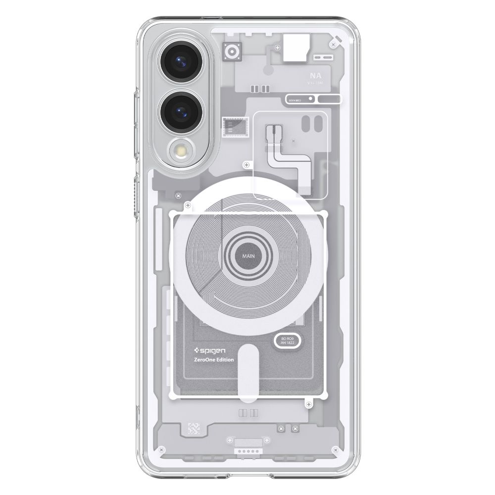 Dėklas Spigen Ultra Hybrid Mag MagSafe Galaxy S25 Edge, baltas