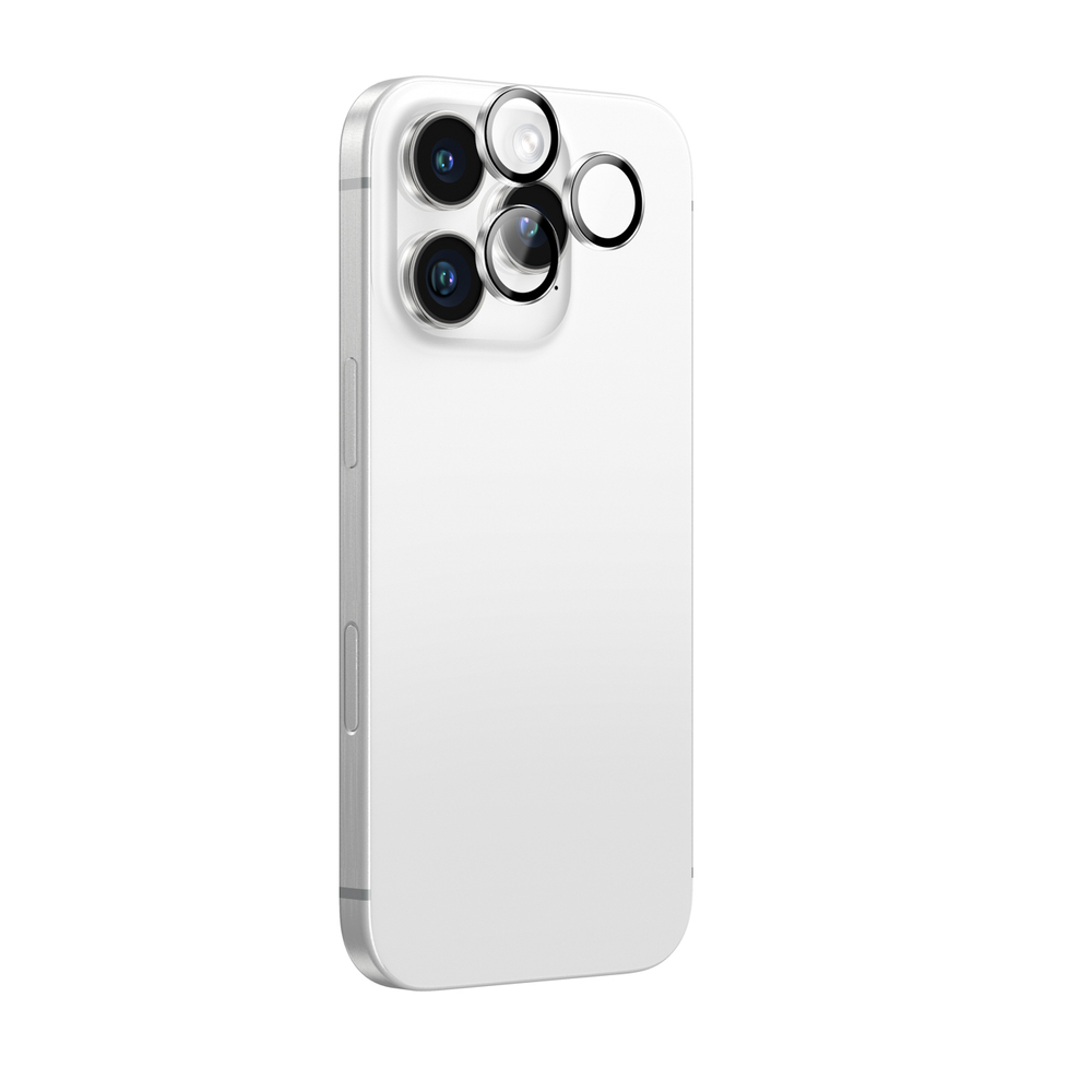 AmazingThing AR3 kameros stiklas iPhone 16 Pro/Pro Max – skaidrus