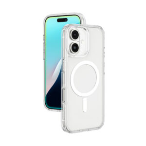 Skaidrus magnetinis dėklas iPhone 16 – AmazingThing