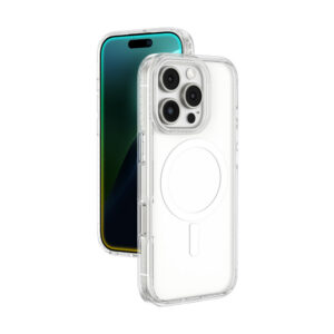 AmazingThing Titan Pro Mag Case su magnetiniu ziedu skirtai iPhone 16 Pro - Skaidri