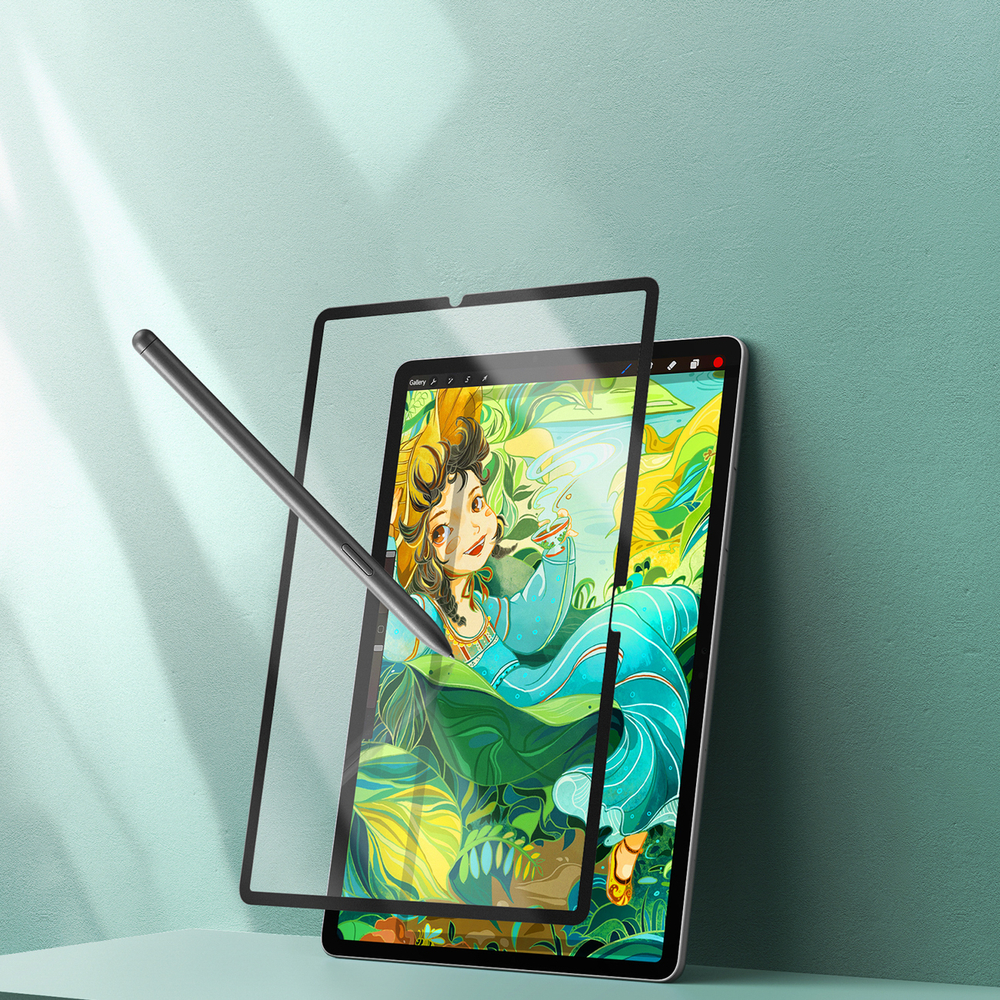 Dux Ducis Naad popierinė matinė ekrano apsauga, skirta Samsung Galaxy Tab S10 FE Plus - with Black Frame