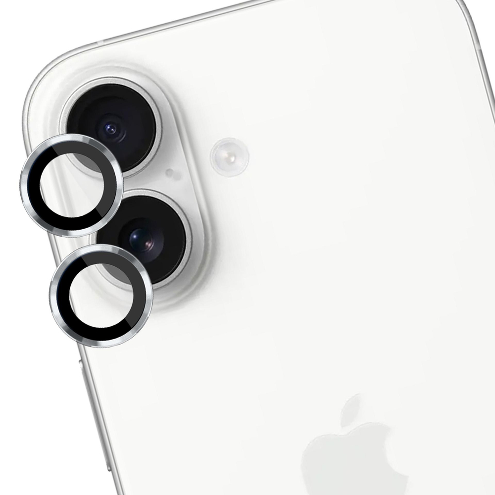 3mk Lens Protection Pro fotoaparato stiklas, skirtas Apple iPhone 17 – sidabrinis