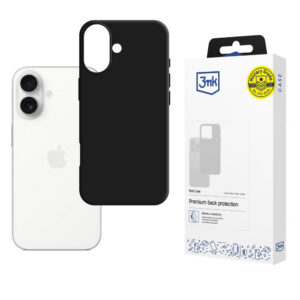 3mk matinis dėklas, skirtas Apple iPhone 17 – juodas