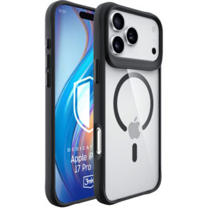 3mk Satin Armor MagCase, skirtas iPhone 17 Pro Max – permatomas juodas