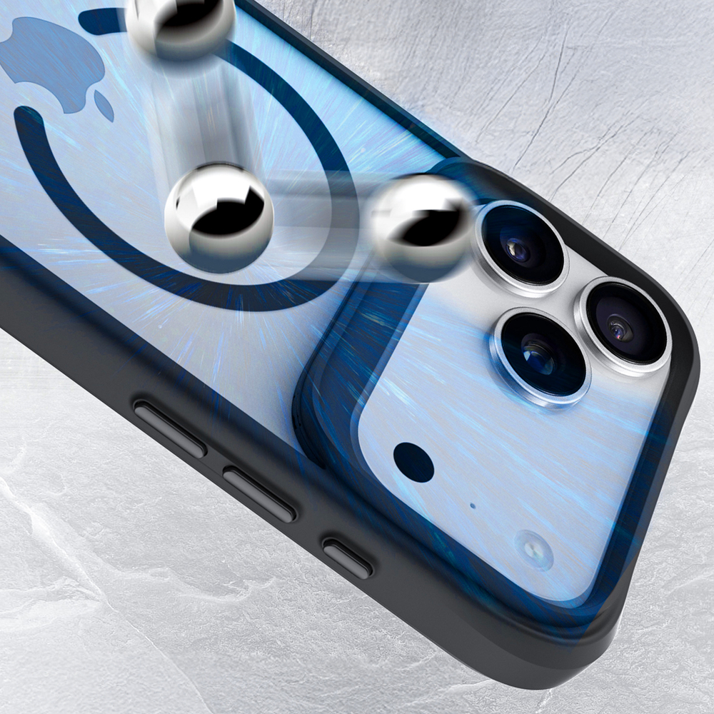 3mk Satin Armor MagCase, skirtas iPhone 17 Pro Max – permatomas juodas