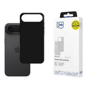 3mk silikoninis dėklas, skirtas iPhone 17 Air – juodas