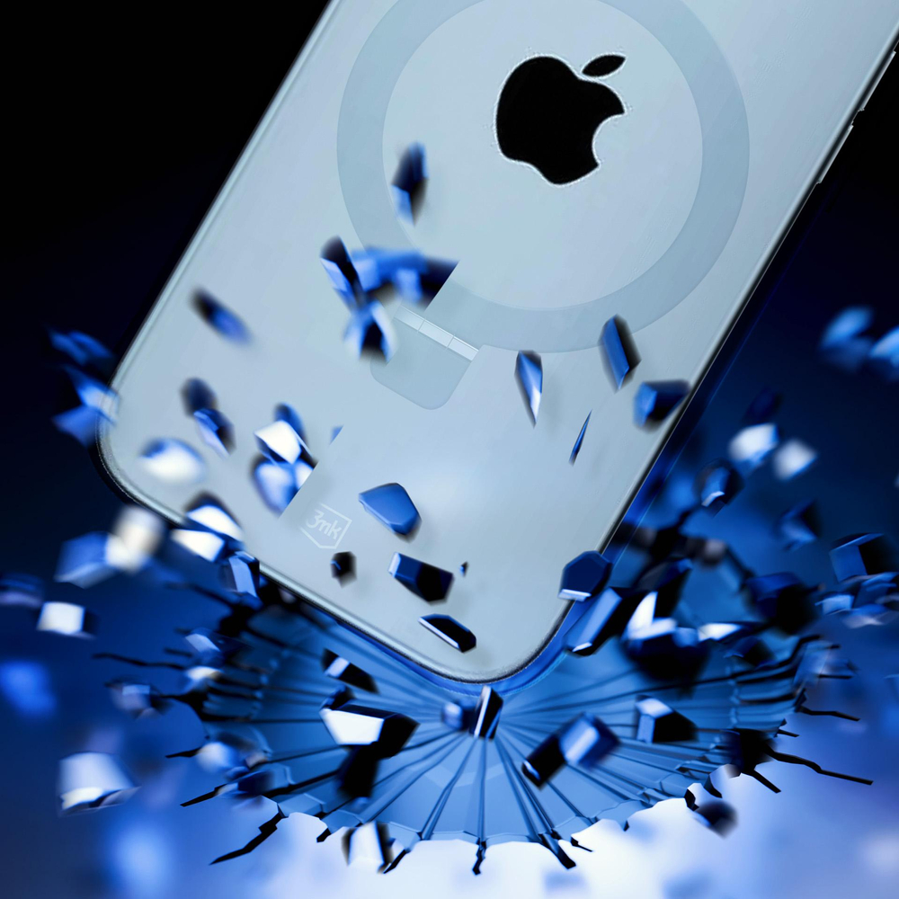 3mk Smoke Case Mag&Stand MagSafe dėklas iPhone Air – juodas