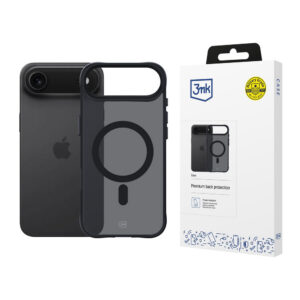 3mk Smoke MagCase, skirtas iPhone 17 Air – juodas, pusiau permatomas