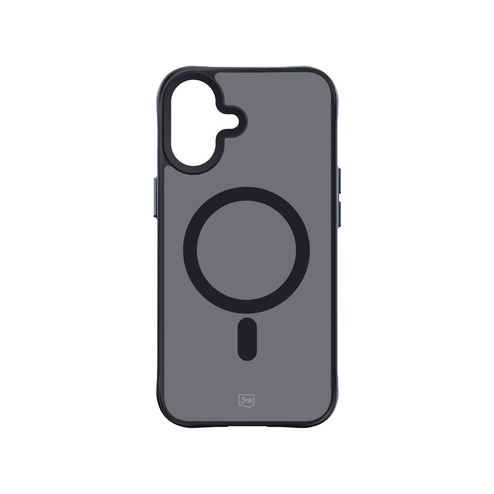 3mk smoke magcase skirtas iPhone 17 - Black Semi-Transparent