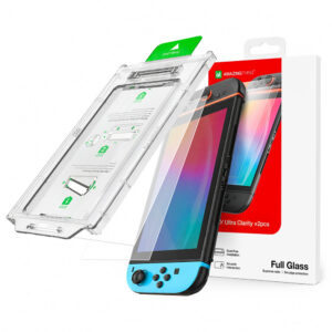 AmazingThing Radix Full Glass Tempered Glass, skirtas Nintendo Switch 2 (2 vnt.)