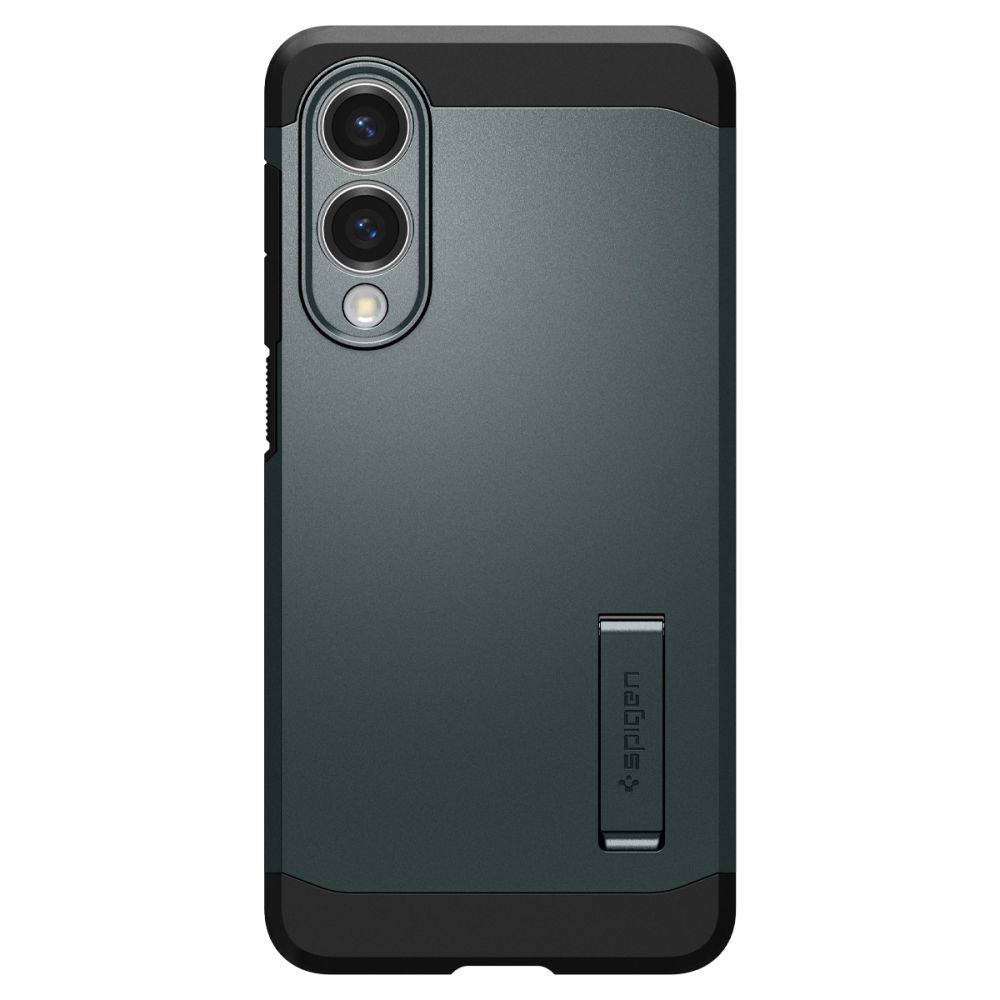 Dėklas Spigen Tough Armor MagSafe Galaxy S25 Edge, tamsiai žalias
