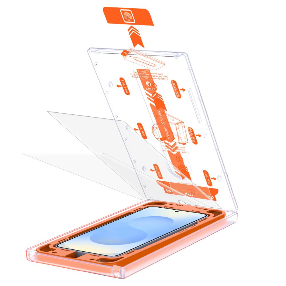 Apsauginis stiklas Tech-Protect Quick Set+ 2 vnt. Galaxy S24 / S25, skaidrus