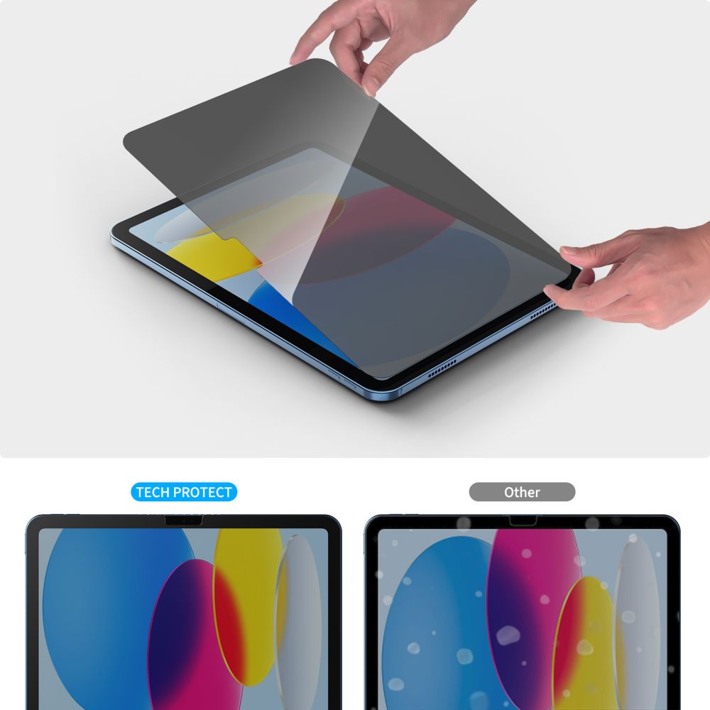 Apsauginis stiklas Tech-Protect Glass Spy+ iPad 10.9 (2022) / 11 (2025), privatumo