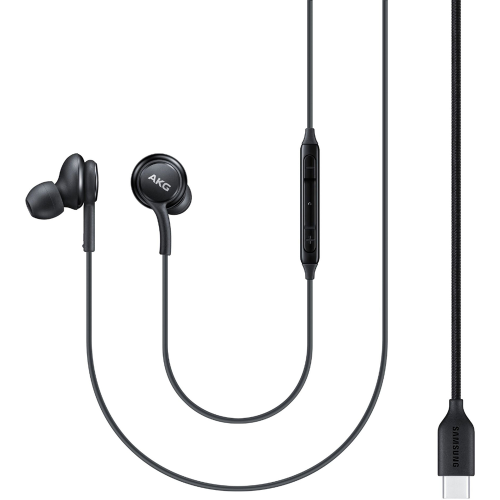 „Samsung EO-IC100BBE“ USB-C stereofoninės „Hi-Fi“ laidinės ausinės (OOB masė – pakaitinė pakuotė) – juoda