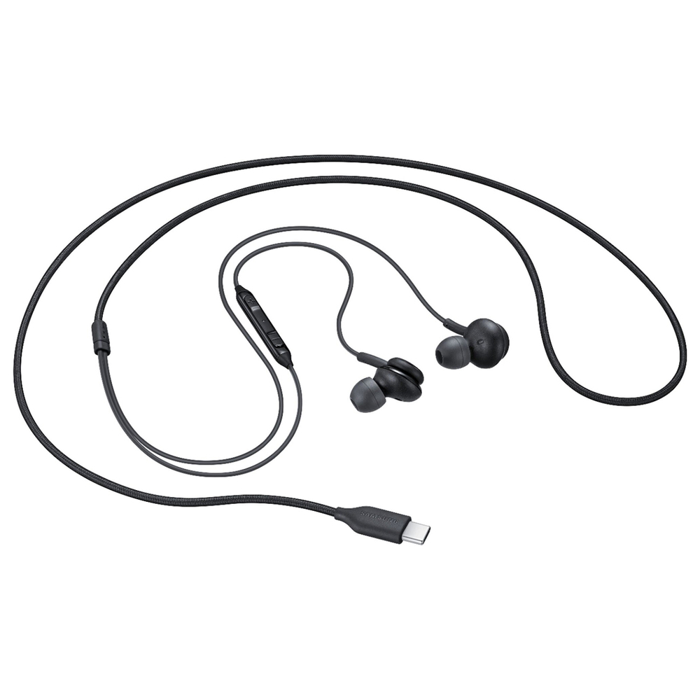 „Samsung EO-IC100BBE“ USB-C stereofoninės „Hi-Fi“ laidinės ausinės (OOB masė – pakaitinė pakuotė) – juoda