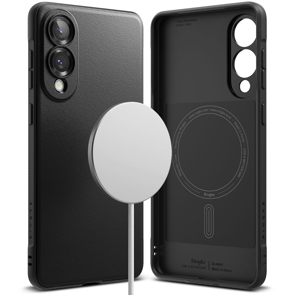 Dėklas Ringke Onyx Magnetic MagSafe Galaxy S25 Edge, juodas