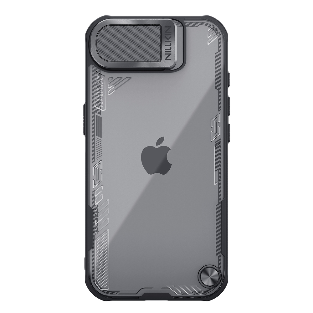 Nillkin Iceblade dėklas iPhone 16e su stovu – juodas