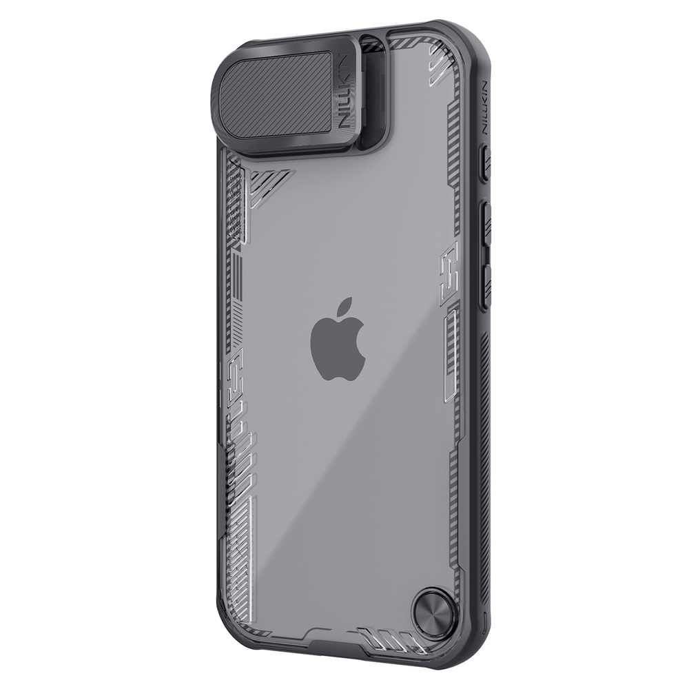 Nillkin Iceblade dėklas iPhone 16e su stovu – juodas