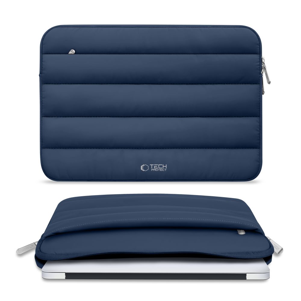 Dėklas nešiojamajam kompiuteriui Tech-Protect Fluffy 15-16", tamsiai mėlynas