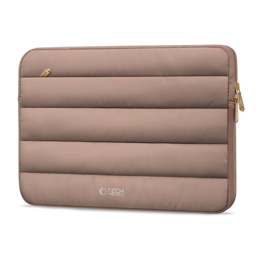 Dėklas nešiojamajam kompiuteriui Tech-Protect Fluffy 13-14", rudas