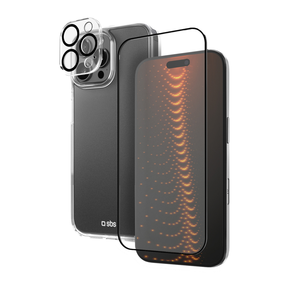 SBS D3O apsaugos rinkinys iPhone 16 Pro Max – skaidrus