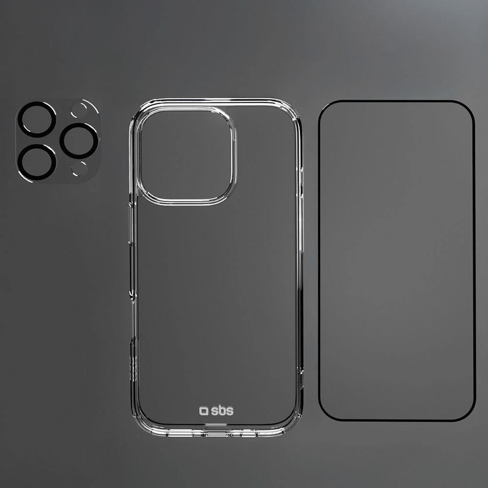 SBS D3O apsaugos rinkinys iPhone 16 Pro Max – skaidrus