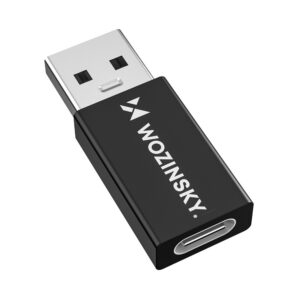 Wozinsky WAAC-01 USB-A – USB-C OTG adapteris – juodas