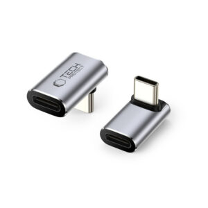Adapteris Tech-Protect UltraBoost AA03 Type-C, kampinis, pilkas