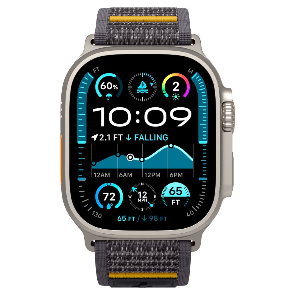 Dirželis Spigen Athlex Air Apple Watch 8 / 9 / 10 / 11 / SE / Ultra (44 / 45 / 46 / 49 mm), pilkas
