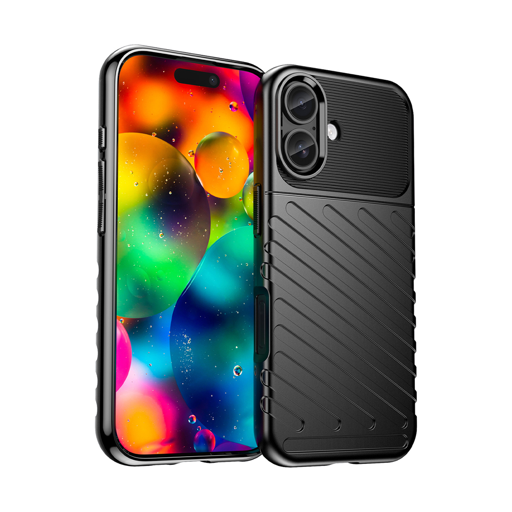 TPU dėklas iPhone 17 – juodas