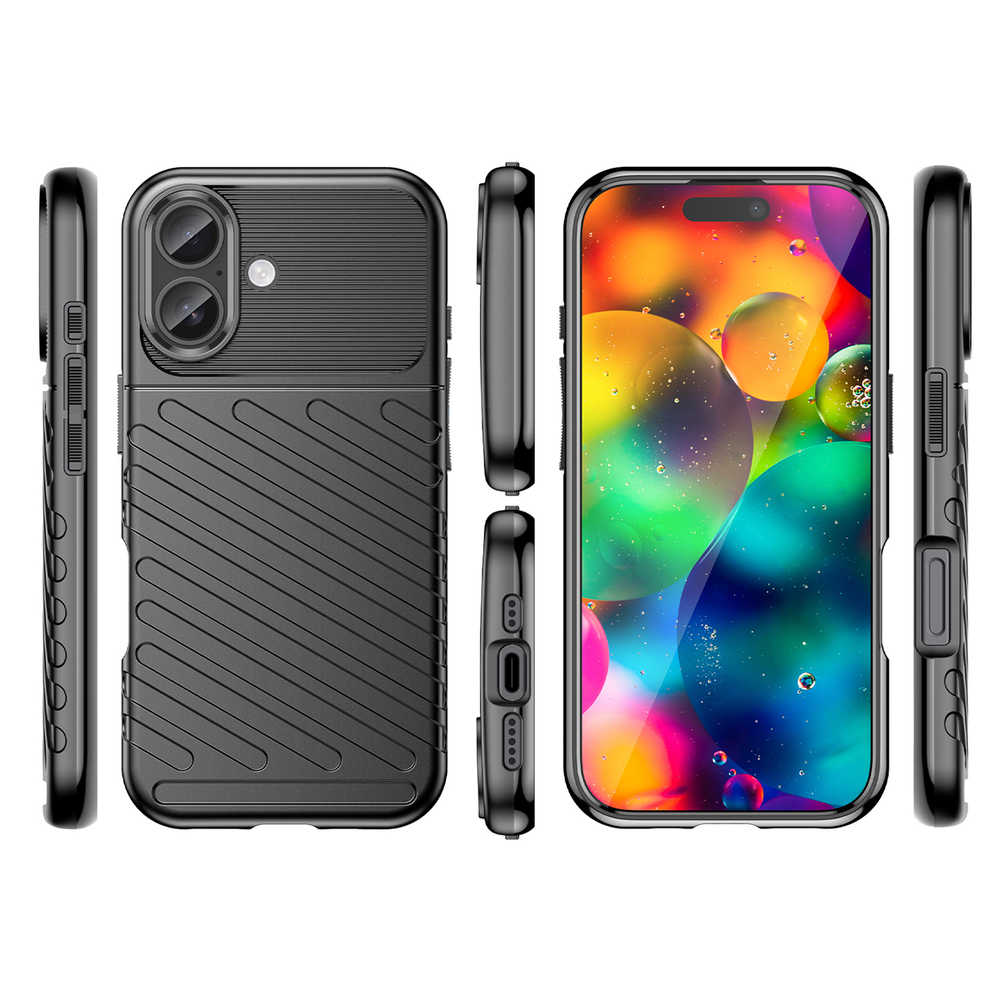 TPU dėklas iPhone 17 – juodas