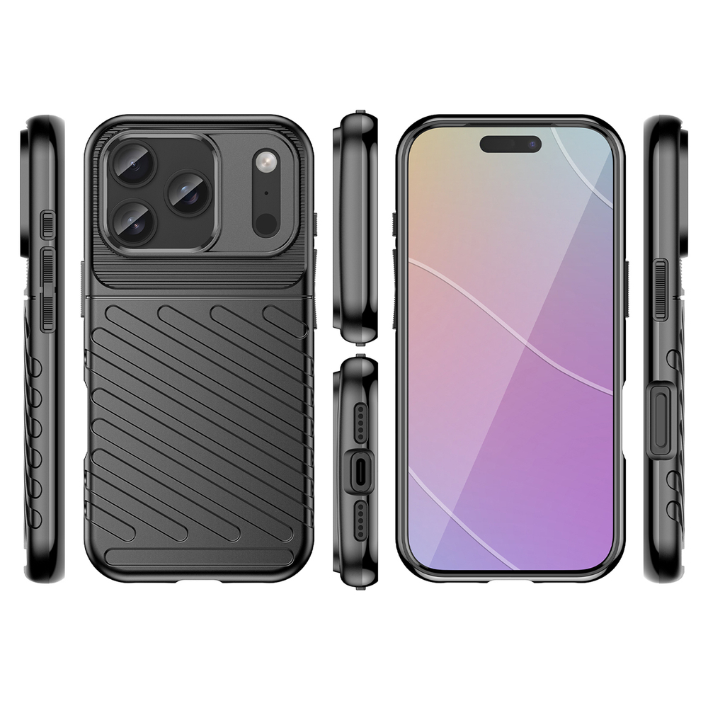 TPU dėklas iPhone 17 Pro Max – juodas