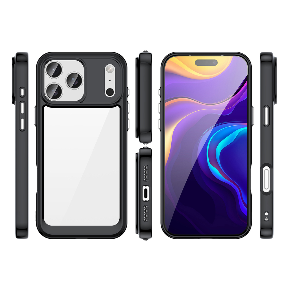 Outer Space Dėklas, skirtas iPhone 17 Pro Max – juodas skaidrus