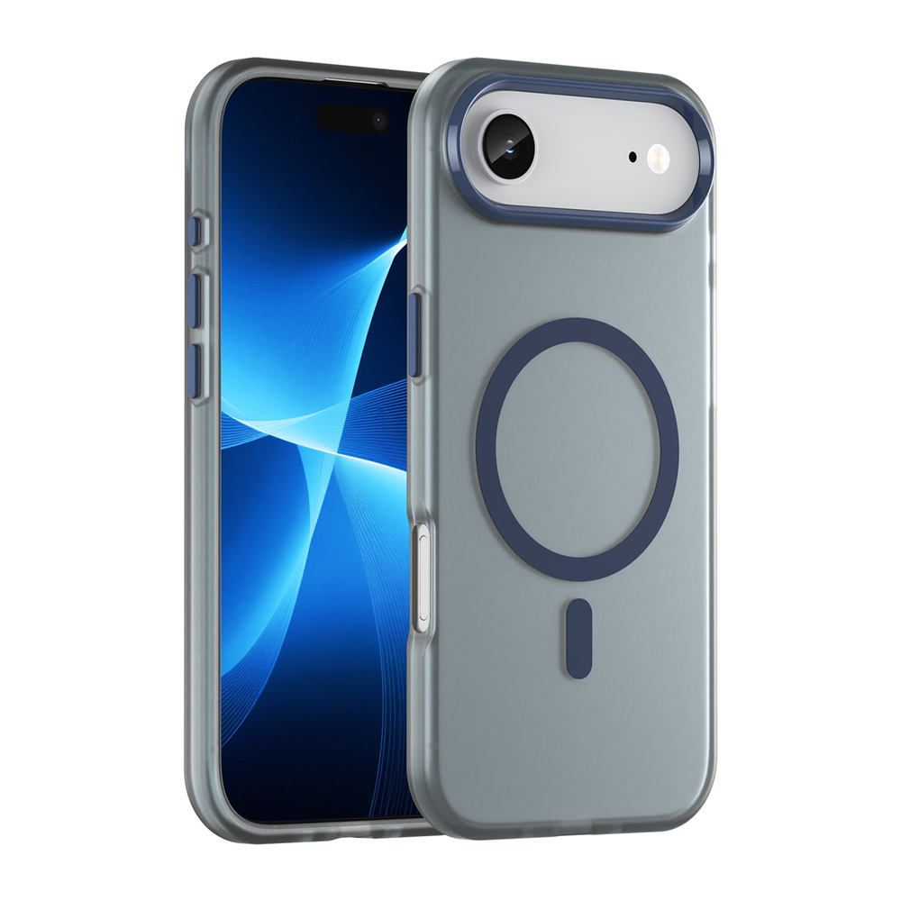 Magnetinis abrazyvas iPhone 17 Air Case Compatible with MagSafe – matinė mėlyna