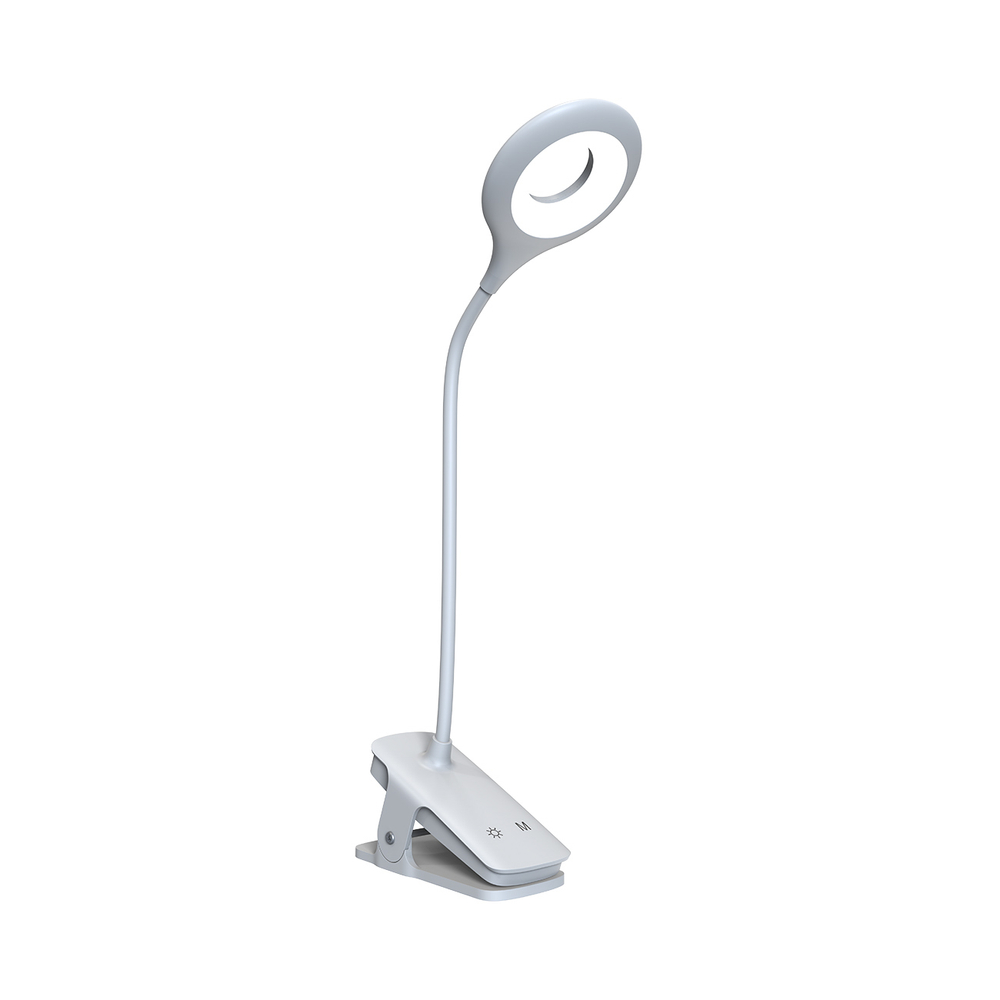 Mini Wozinsky Belaidė LED skaitymo lempa su žiebtuvėliu + USB-C kabeliu - Balta