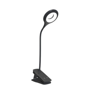 Mini Wozinsky Belaidė LED skaitymo lempa su žiebtuvėliu + USB-C kabeliu - Juoda