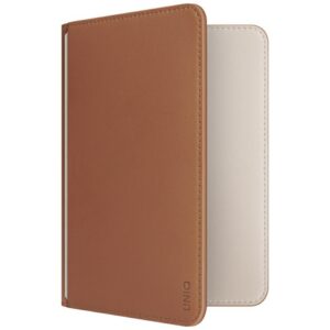 Uniq Belmont paso dėklas su Apple Find My RFID blokuojančiu karamelės smėlio spalvos