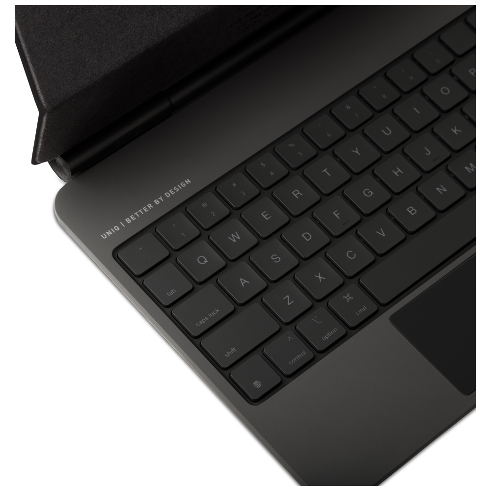 Uniq „Venno Pro“ magnetinis išmanusis dėklas su klaviatūra, skirtas iPad Air 13“ 2024 / 2025 / iPad Pro 13“ 2024 m. – juodas