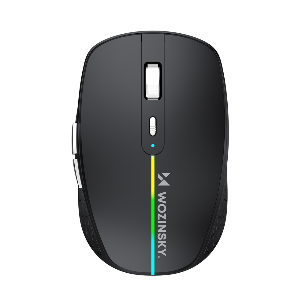 Wozinsky WMGK-1132 belaidė pelė su RGB apšvietimu – juoda