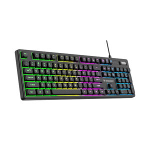 Wozinsky WKG-200 RGB Membraninė Žaidimų Klaviatūra su Slinkties Ratuku - Juoda