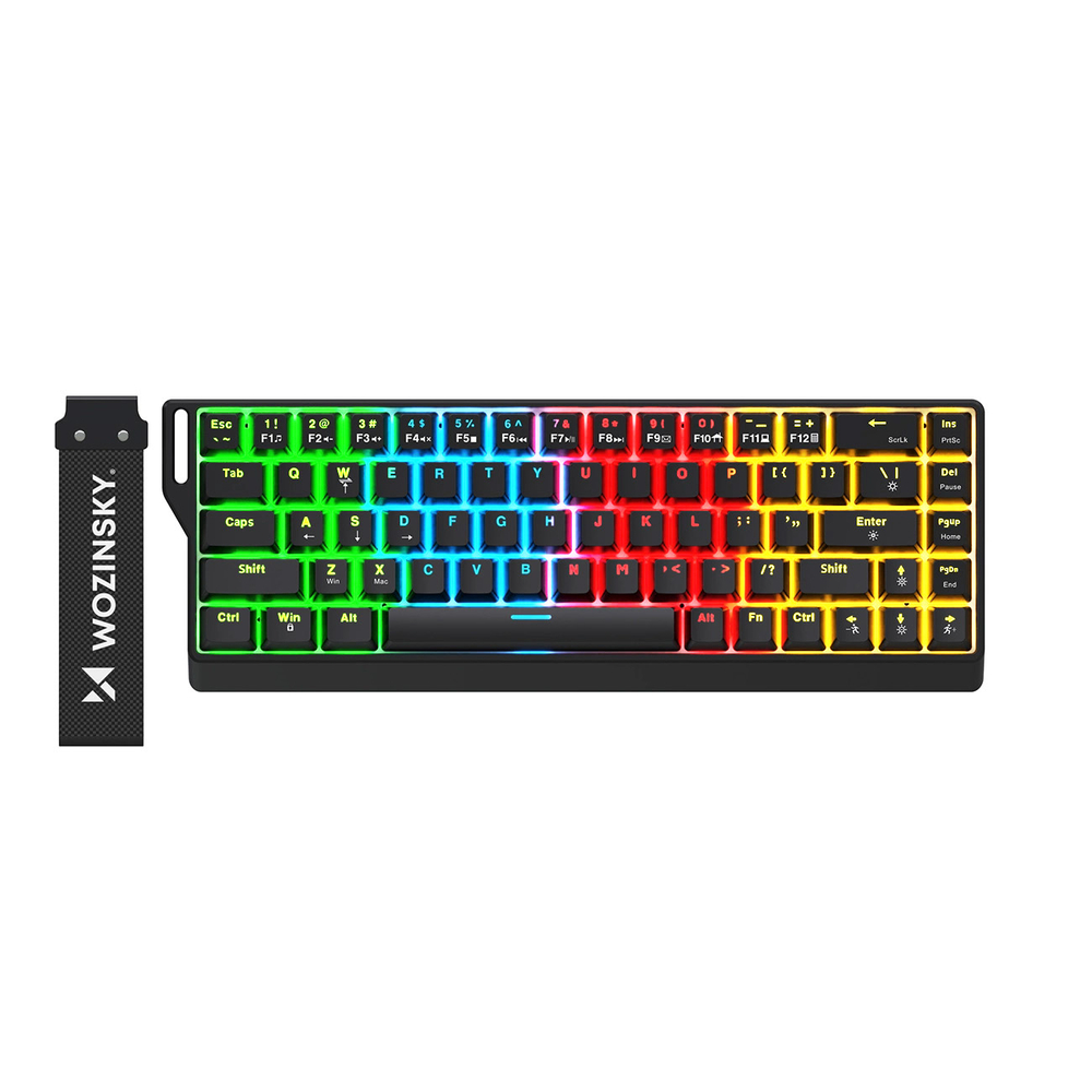 Wozinsky WKGP-1165 Mechaninė Žaidimų Klaviatūra su RGB Apšvietimu - Juoda
