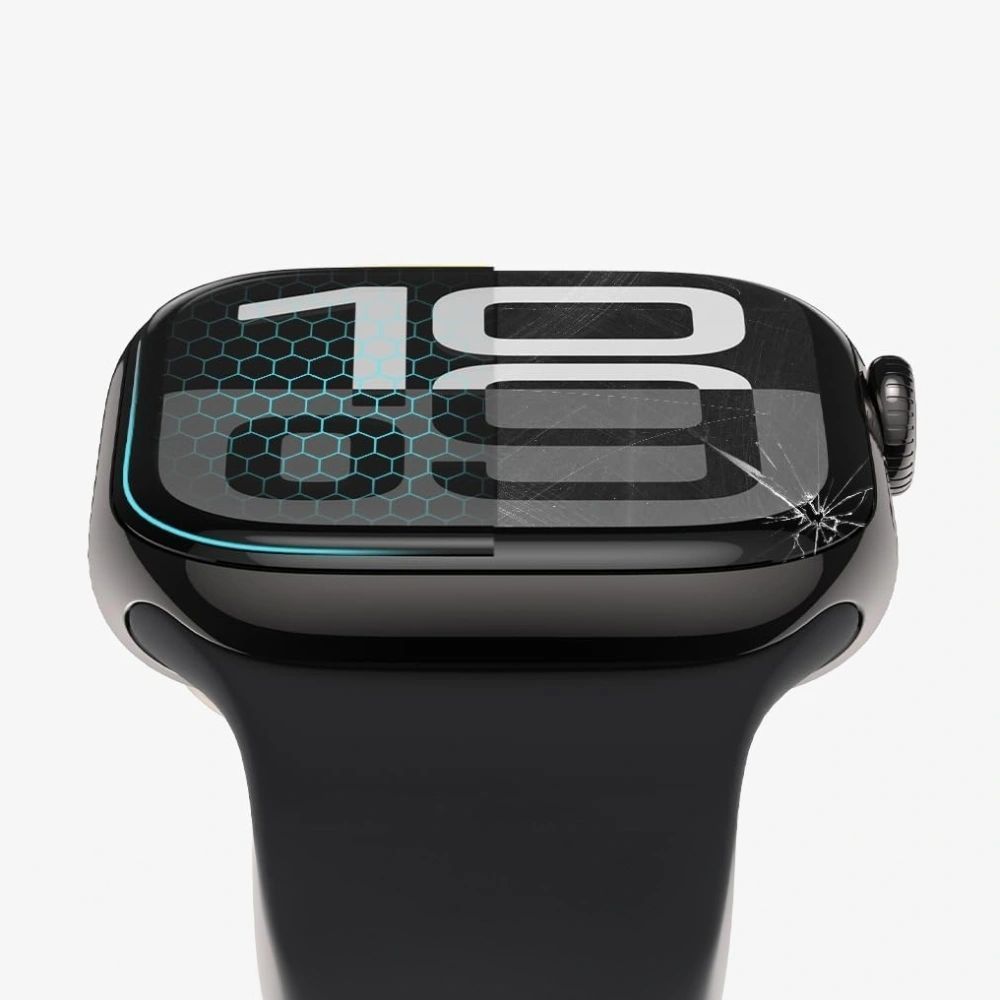Apsauginis stiklas Tech-Protect Glass Flex+ Garmin Venu 3S, juodas, 2 vnt.