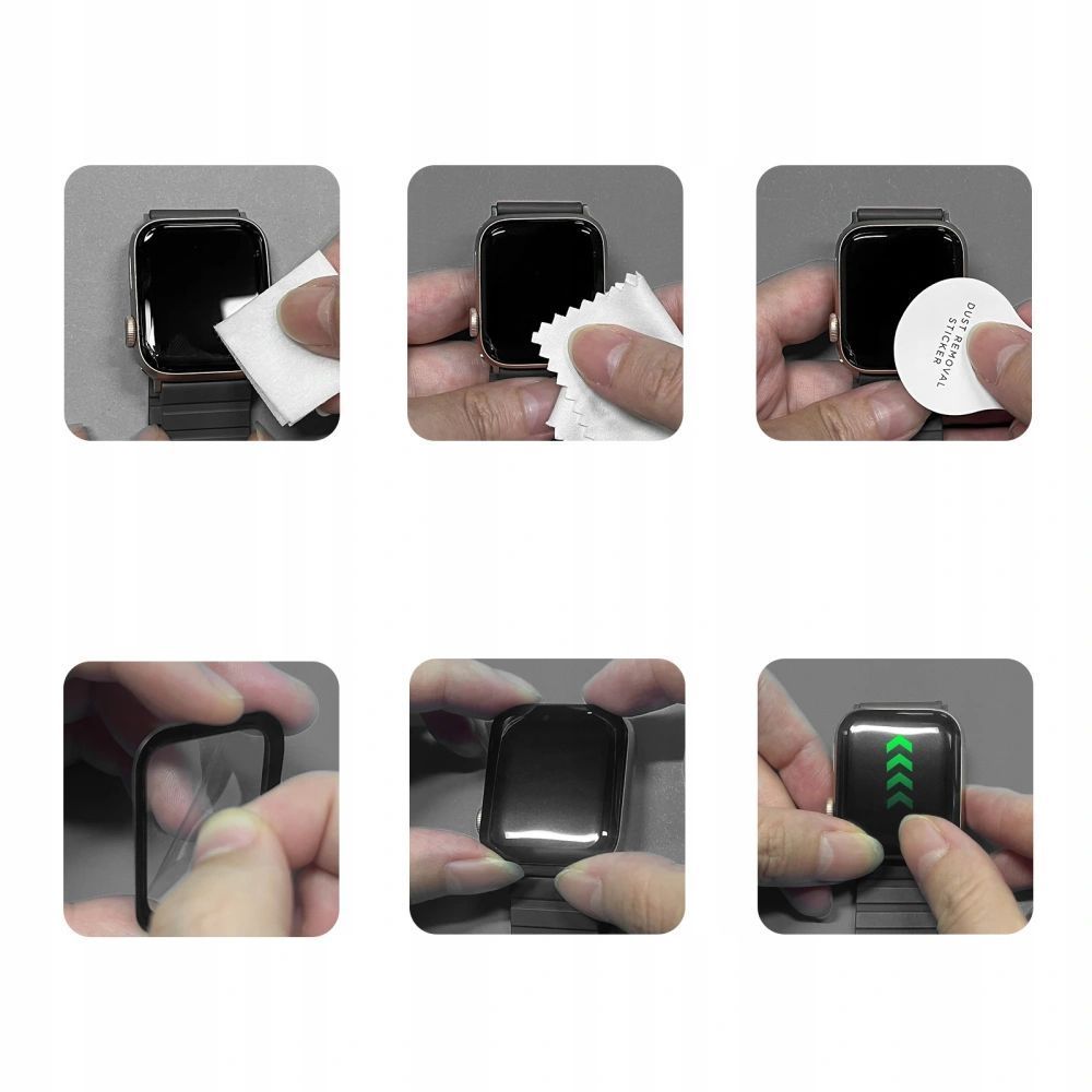 Apsauginis stiklas Tech-Protect Glass Flex+ Garmin Venu 3S, juodas, 2 vnt.