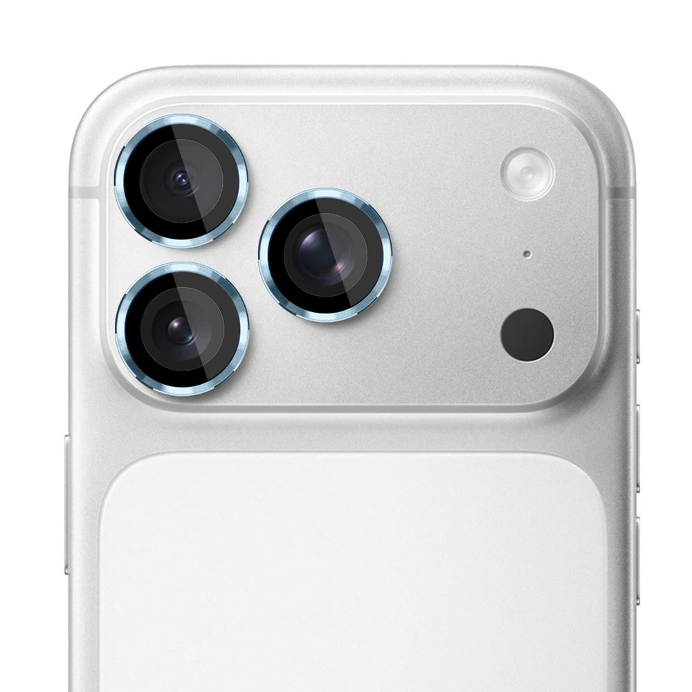 3mk Lens Protection Pro grūdintas stiklas, skirtas iPhone 17 Pro / 17 Pro Max – šviesiai mėlynas
