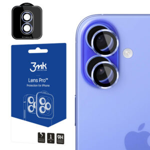 3mk Lens Protection Pro grūdintas stiklas, skirtas iPhone 17 – mėlynas