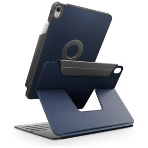 Uniq Rovus Snapmount Magnetic 360 besisukantis nuimamas dėklas, skirtas iPad 11" 2025 / iPad 10.9" 2022 (10-oji karta) – tamsiai mėlyna