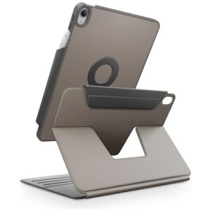 Uniq Rovus Snapmount Magnetic 360 besisukantis nuimamas dėklas, skirtas iPad 11" 2025 / iPad 10.9" 2022 (10 gen.) – pilkas