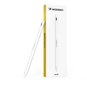 Wozinsky WRA-08 Stylus, skirtas iPad USB-C greitajam įkrovimui – baltas