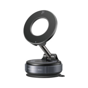 Joyroom JR-ZS501 magnetinis automobilinis laikiklis, suderinamas su MagSafe, prietaisų skydeliui tamsiai pilkas